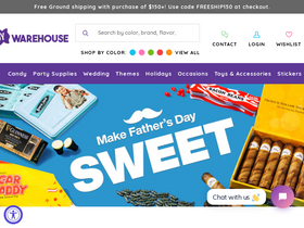 'candywarehouse.com' screenshot