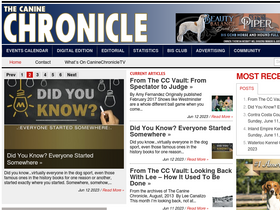 'caninechronicle.com' screenshot
