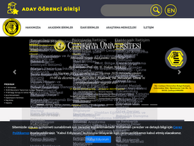 'cankaya.edu.tr' screenshot