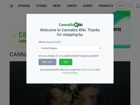 'cannabis.wiki' screenshot