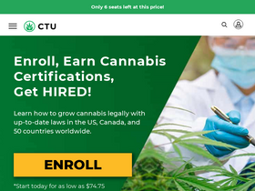 'cannabistraininguniversity.com' screenshot