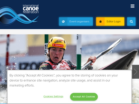 'canoeicf.com' screenshot