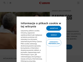'canon.pl' screenshot