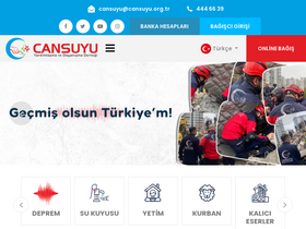 'cansuyu.org.tr' screenshot