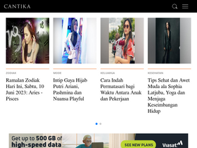 'cantika.com' screenshot