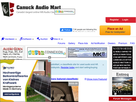 'canuckaudiomart.com' screenshot