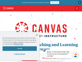 'canvaslms.com' screenshot