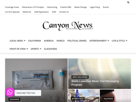'canyon-news.com' screenshot