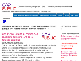 'cap-public.fr' screenshot