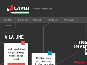 'capeb.fr' screenshot