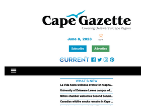 'capegazette.com' screenshot