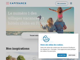 'capfrance-vacances.com' screenshot