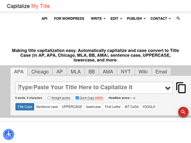 'capitalizemytitle.com' screenshot