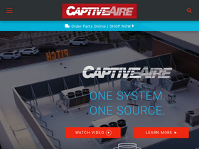 'captiveaire.com' screenshot