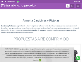 'carabinasypistolas.com' screenshot