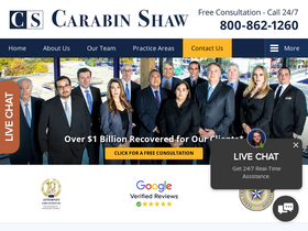 'carabinshaw.com' screenshot