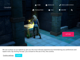 'caradriel.com' screenshot