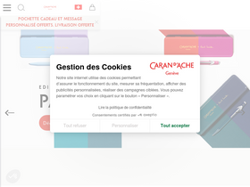 'carandache.com' screenshot