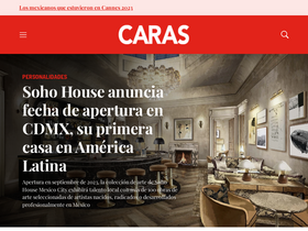 'caras.com.mx' screenshot