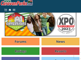 'caravanparks.com' screenshot