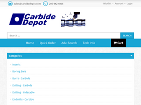 'carbidedepot.com' screenshot