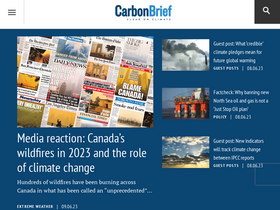 'carbonbrief.org' screenshot