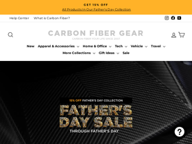 'carbonfibergear.com' screenshot
