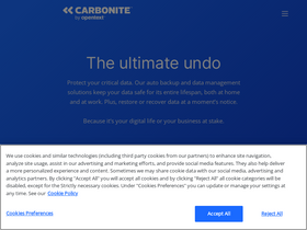 'carbonite.com' screenshot