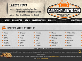 'carcomplaints.com' screenshot