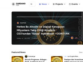 'cardanofeed.com' screenshot