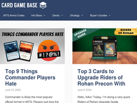 'cardgamebase.com' screenshot
