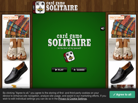 'cardgamesolitaire.com' screenshot