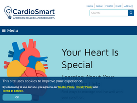 'cardiosmart.org' screenshot
