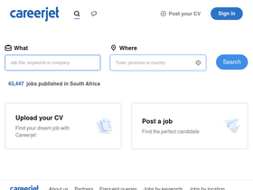 'careerjet.co.za' screenshot