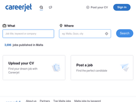 'careerjet.com.mt' screenshot