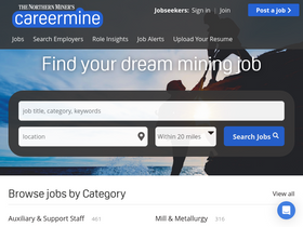 'careermine.com' screenshot