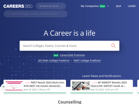 'careers360.com' screenshot