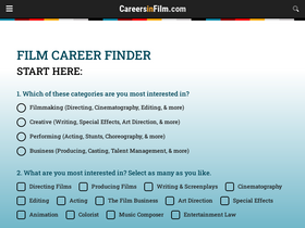 'careersinfilm.com' screenshot