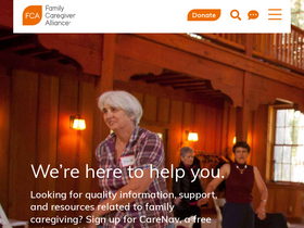 'caregiver.org' screenshot