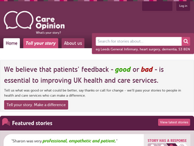 'careopinion.org.uk' screenshot