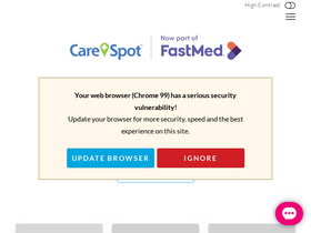 'carespot.com' screenshot