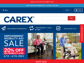 'carex.com' screenshot