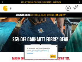 'carhartt.com' screenshot