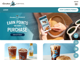 'cariboucoffee.com' screenshot