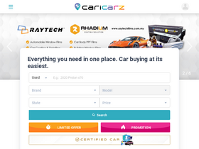 'caricarz.com' screenshot
