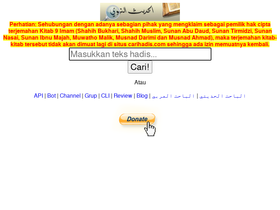 'carihadis.com' screenshot
