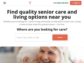 'caring.com' screenshot