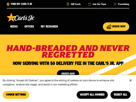 'carlsjr.com' screenshot