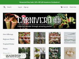 'carnivero.com' screenshot