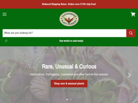 'carnivorousplantnursery.com' screenshot